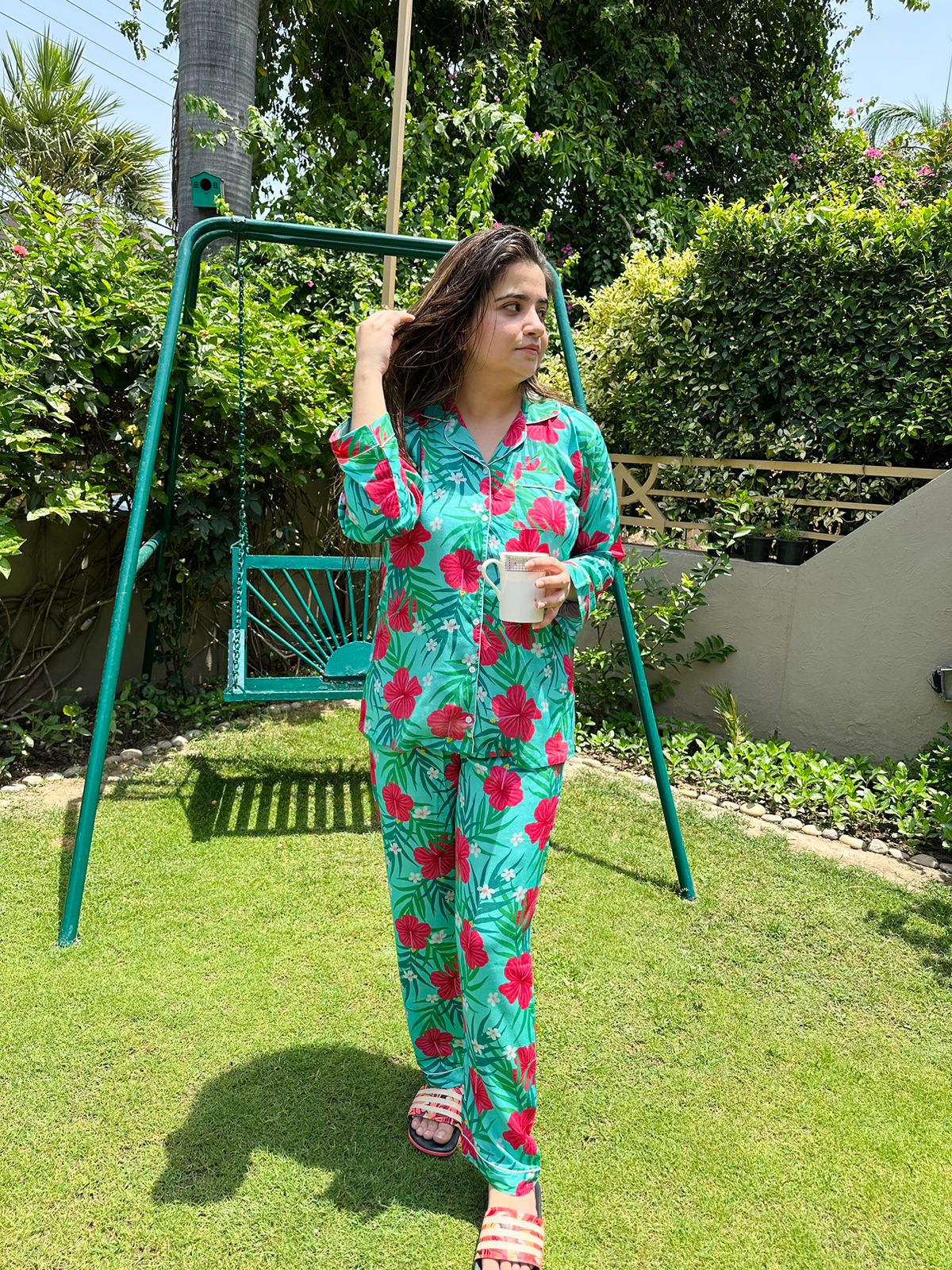 Pink Floral Pjs