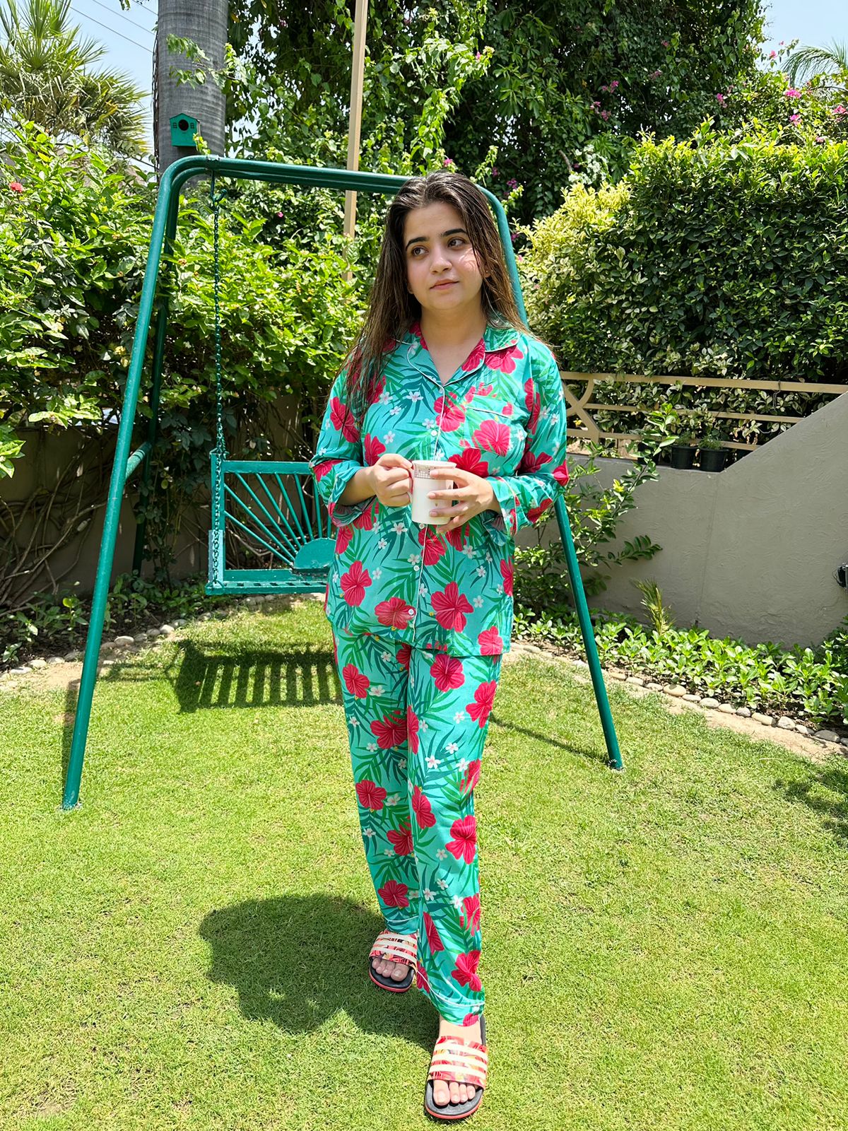 Pink Floral Pjs