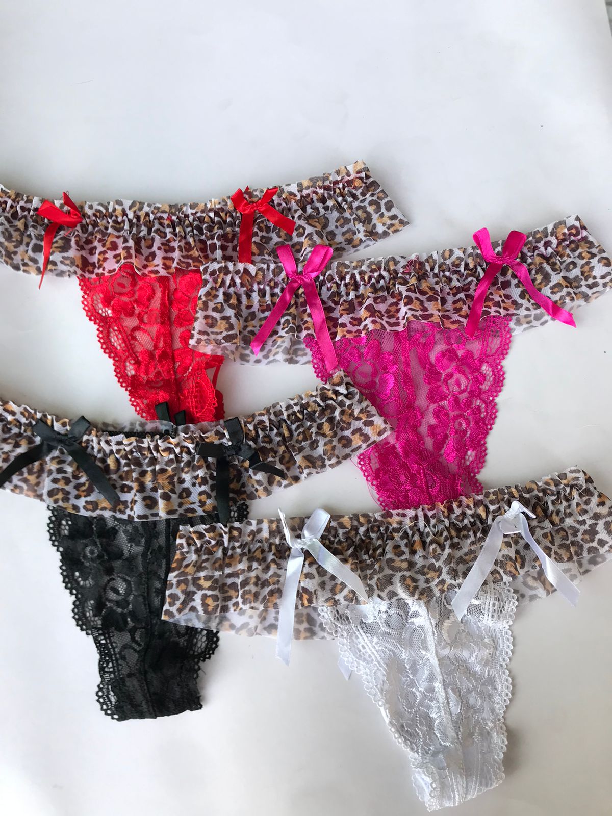 Pack of 5 Different Printed Net Panties