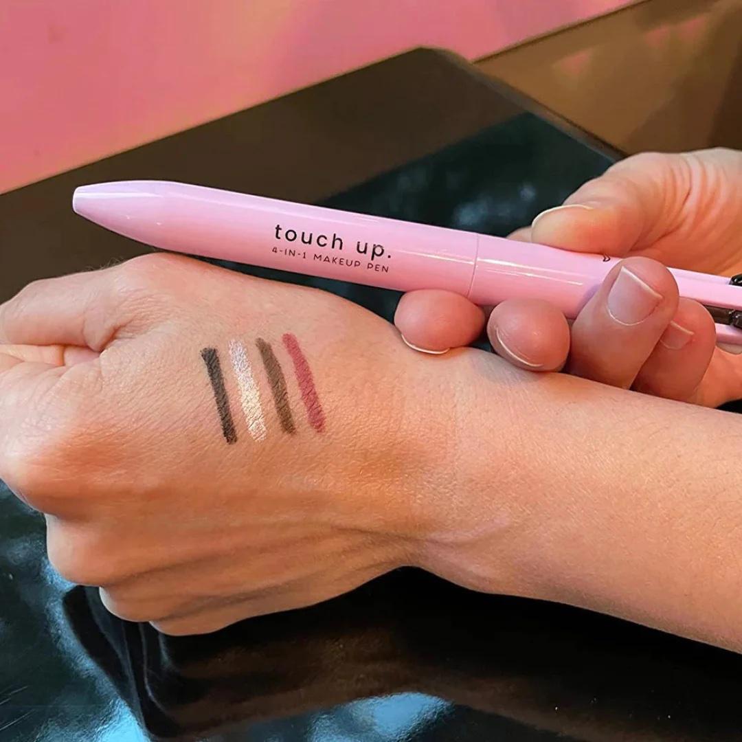 Eye Shadowliner Combination 4 In 1 Makeup Pen Multifunctional Cosmetics Ballpoint Pens Waterproof Eyeliner Eyebrow Pencil Longlasting Highlighter Stick
