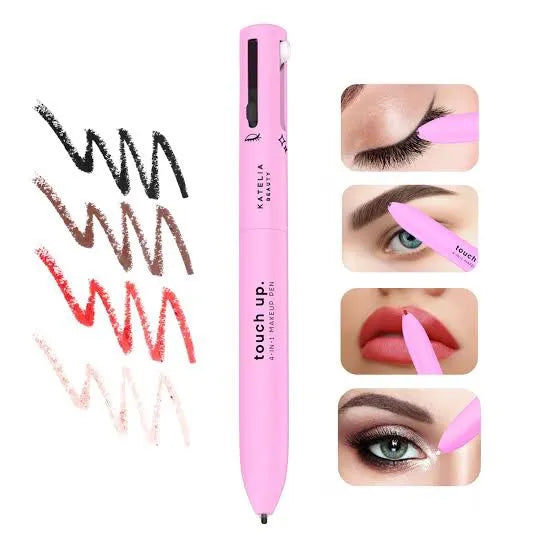 Eye Shadowliner Combination 4 In 1 Makeup Pen Multifunctional Cosmetics Ballpoint Pens Waterproof Eyeliner Eyebrow Pencil Longlasting Highlighter Stick