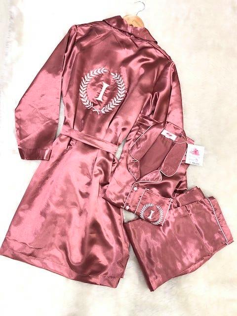 Personalize Satin Robe + Pj Set