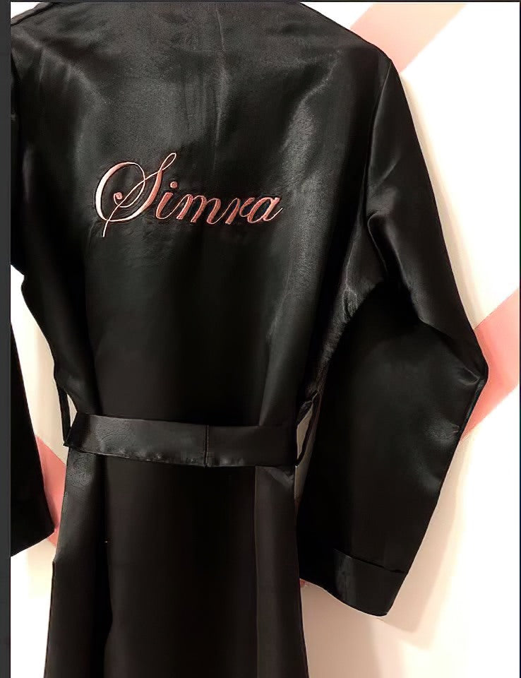 Personalize Satin Robe + Pj Set