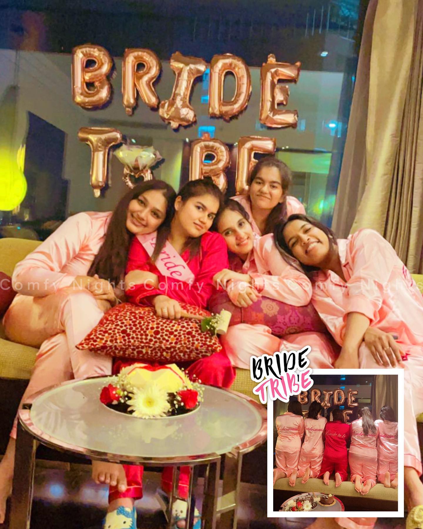 Bride & Brides Maid Personalize Satin Loungewear & Pj Set