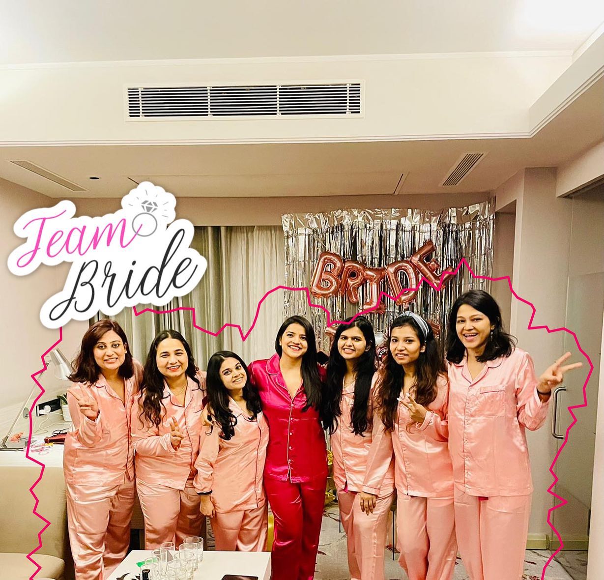 Bride & Brides Maid Personalize Satin Loungewear & Pj Set