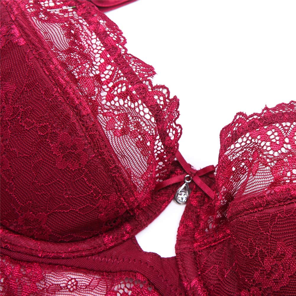 Lace Net Sexy Bra Set