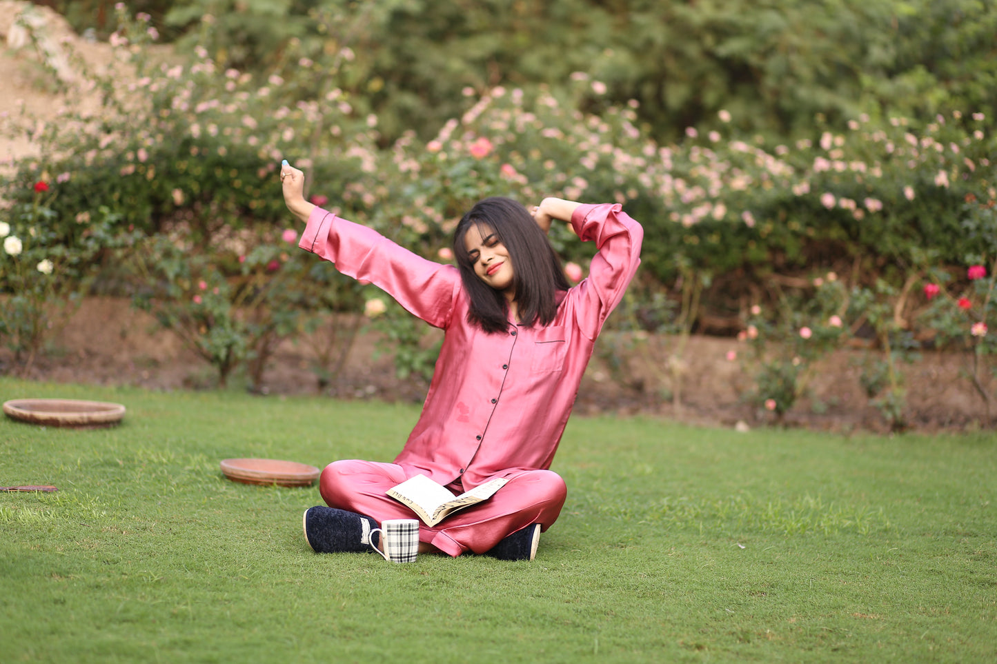 Pink Silk collection Pj set