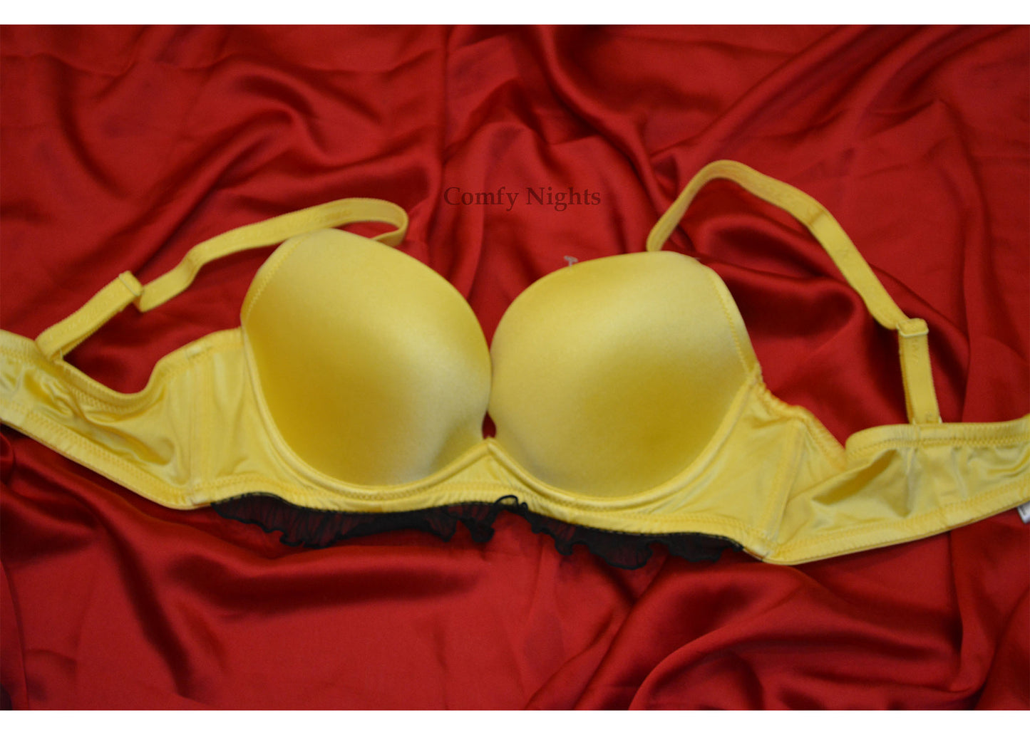 Latest Yellow Double Padded Bra Set