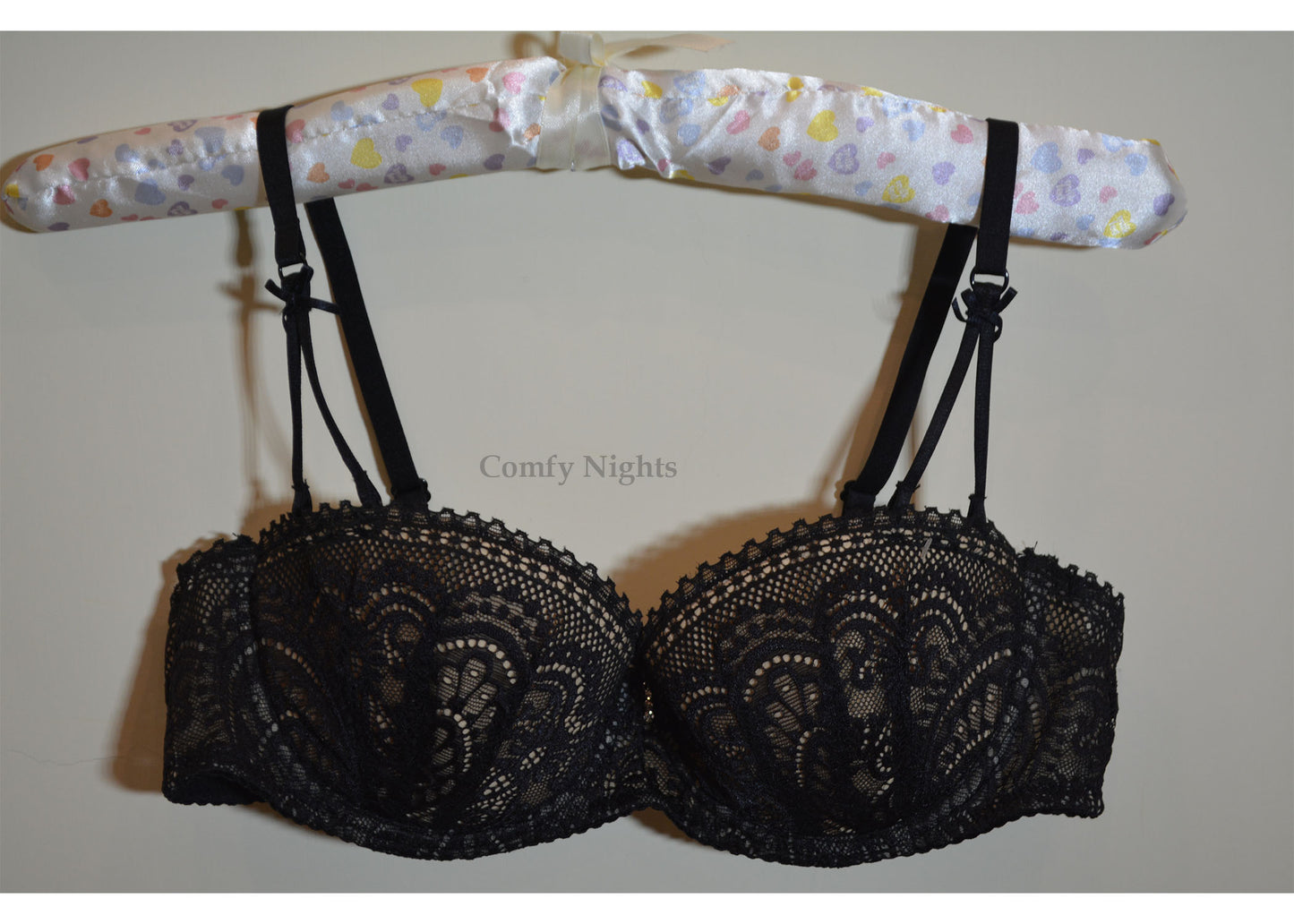 Half Cup Embroidered Bra Set