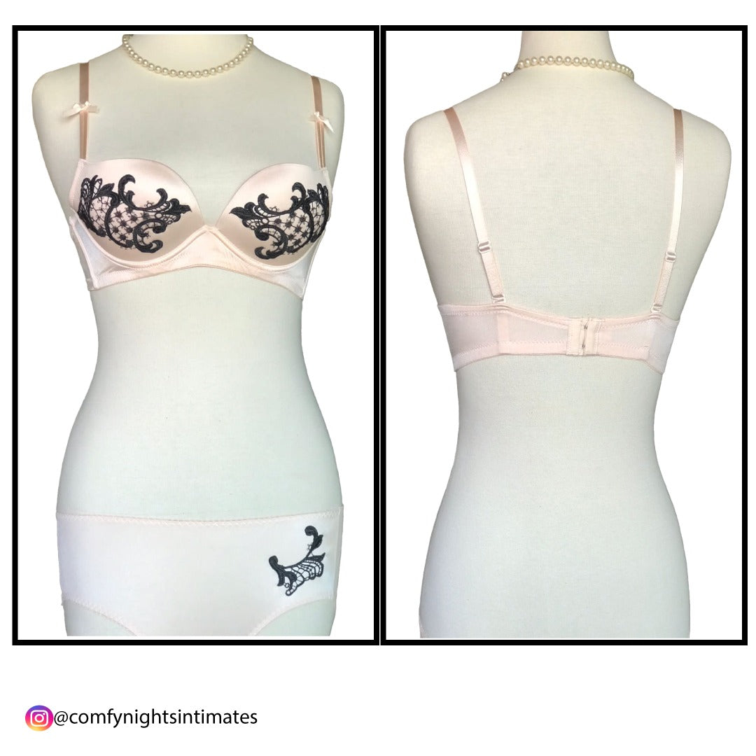 Sexy & Smart Embroidered Bra Set