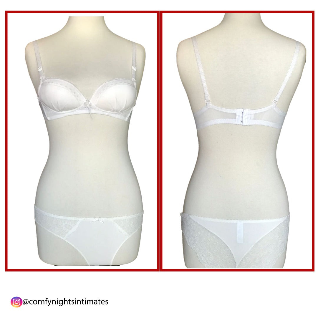 Non Wired Soft Single Padded Bra Set