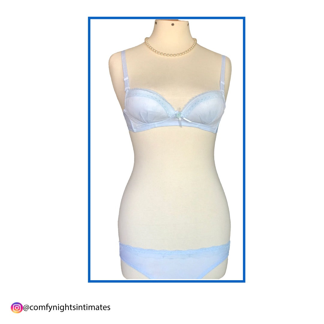 Non Wired Soft Single Padded Bra Set