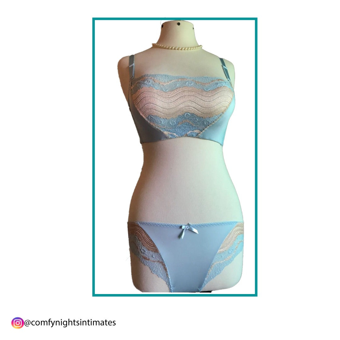 Fully Embroidered Pushup Bra Set