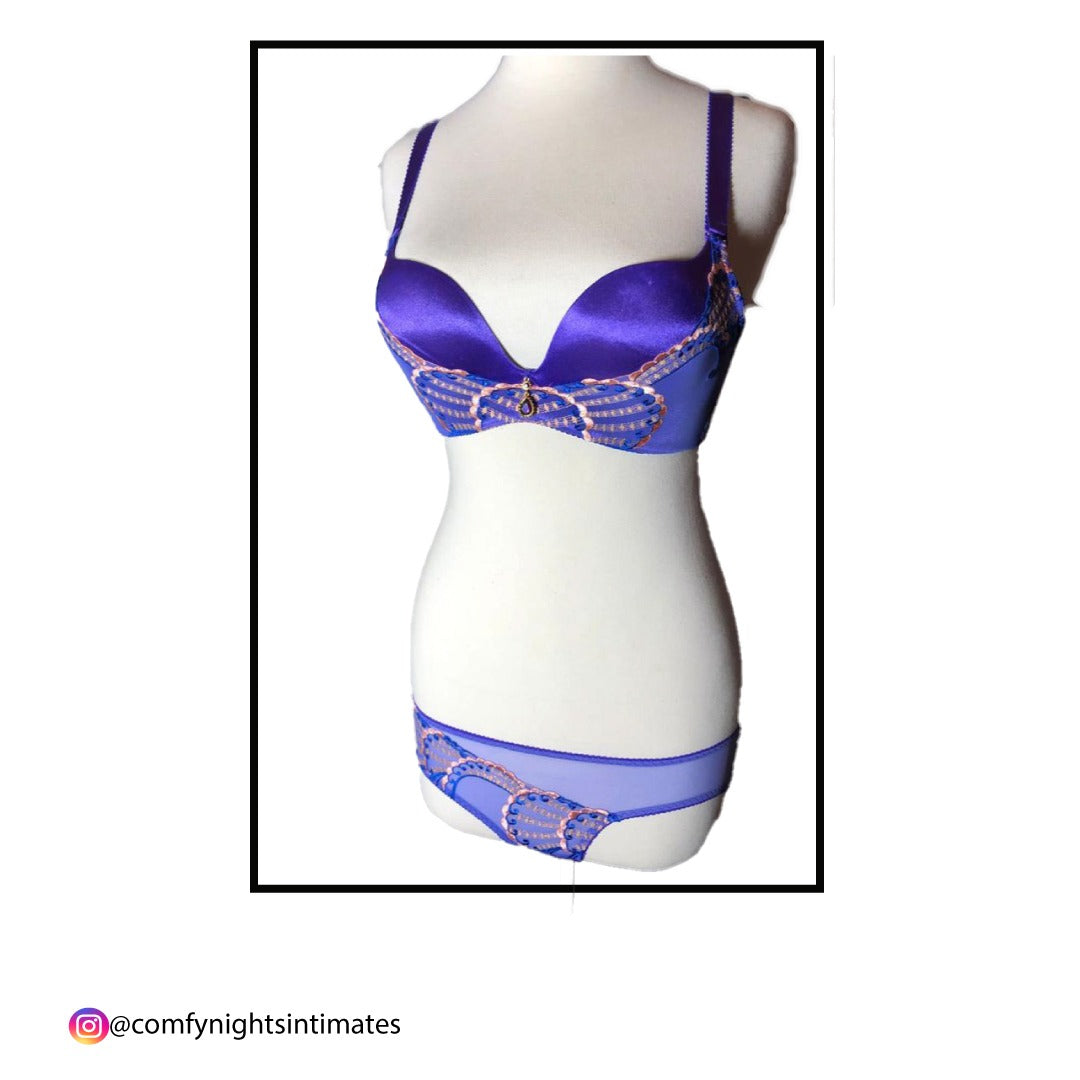 Fancy Pushup Non-Wired Bra Set