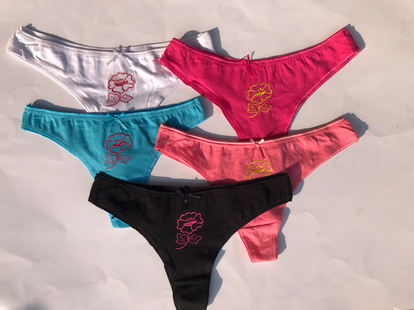 Pack of 5 Different Color Cotton Briefs
