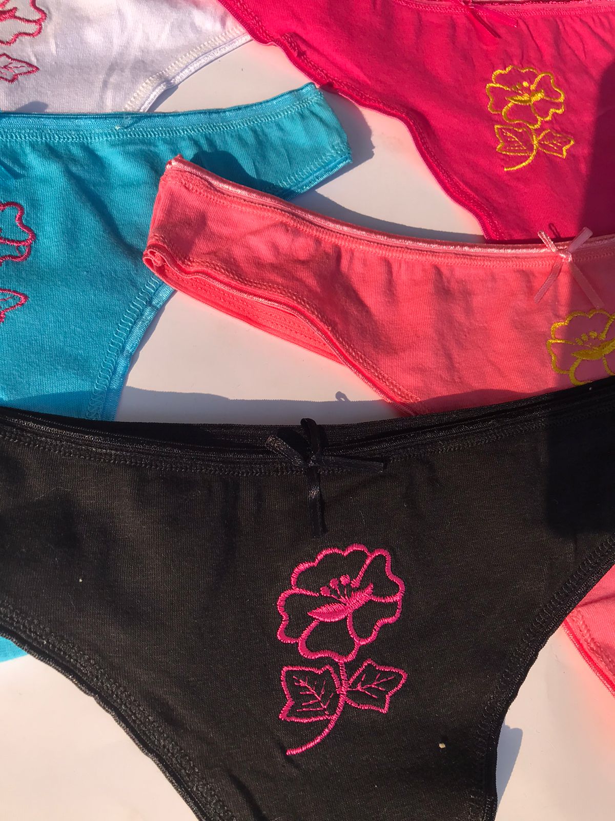 Pack of 5 Different Color Cotton Briefs