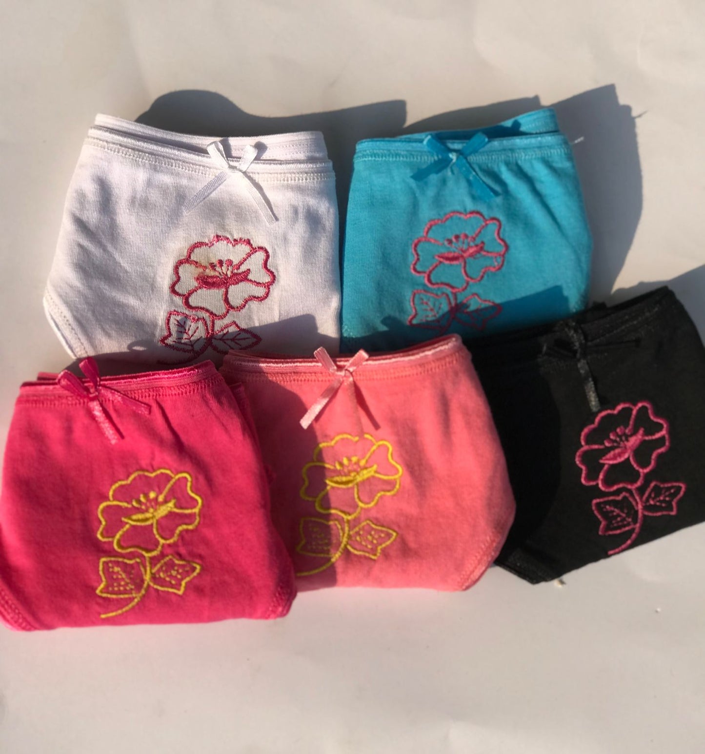 Pack of 5 Different Color Cotton Briefs