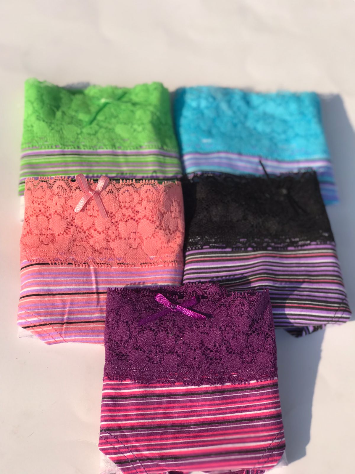 Pack of 5 Soft Cotton and Net Panties
