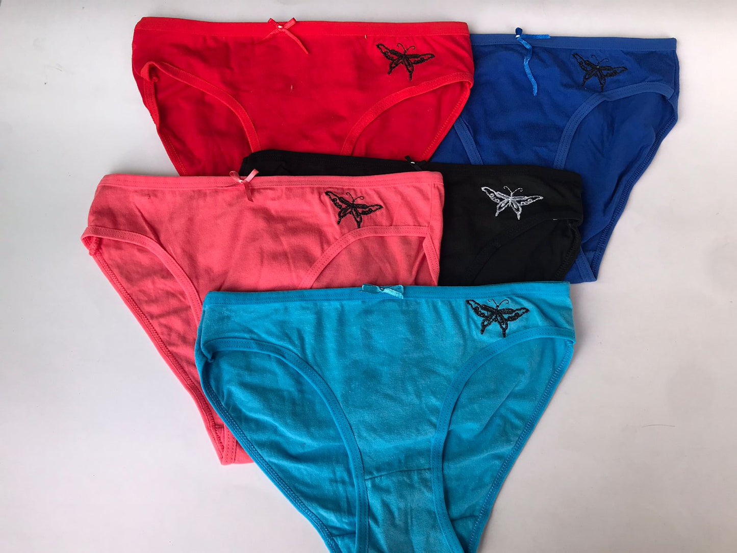 Butterfly Design Cotton Pack of 5 Panties