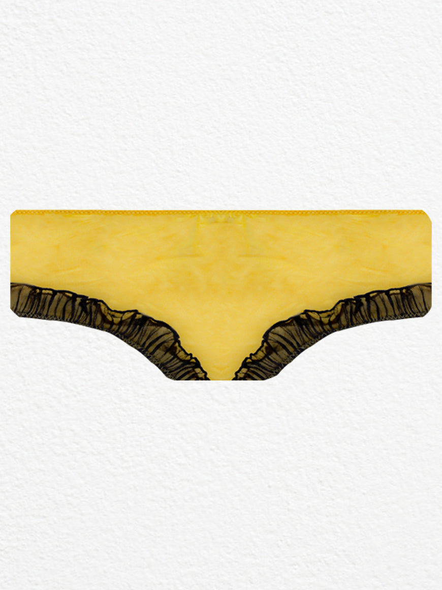 Latest Yellow Double Padded Bra Set