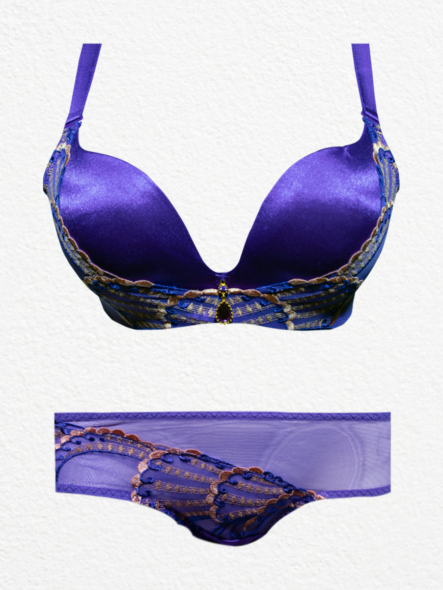 Fancy Pushup Non-Wired Bra Set