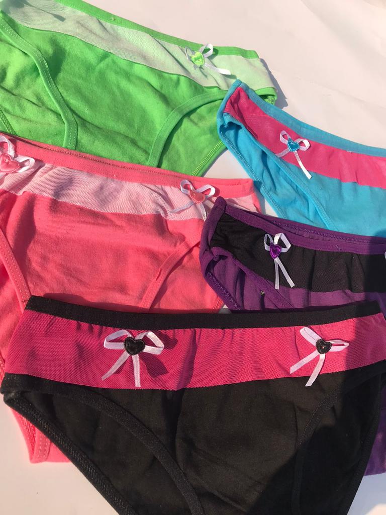 Pack of 5 Beautiful Soft Cotton Panties