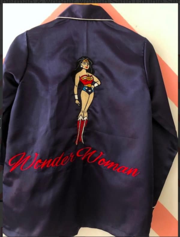 Navy Blue Couple Set Super Man and Super Women
