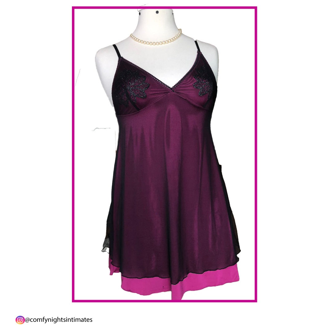 Fancy Soft Net Nighty