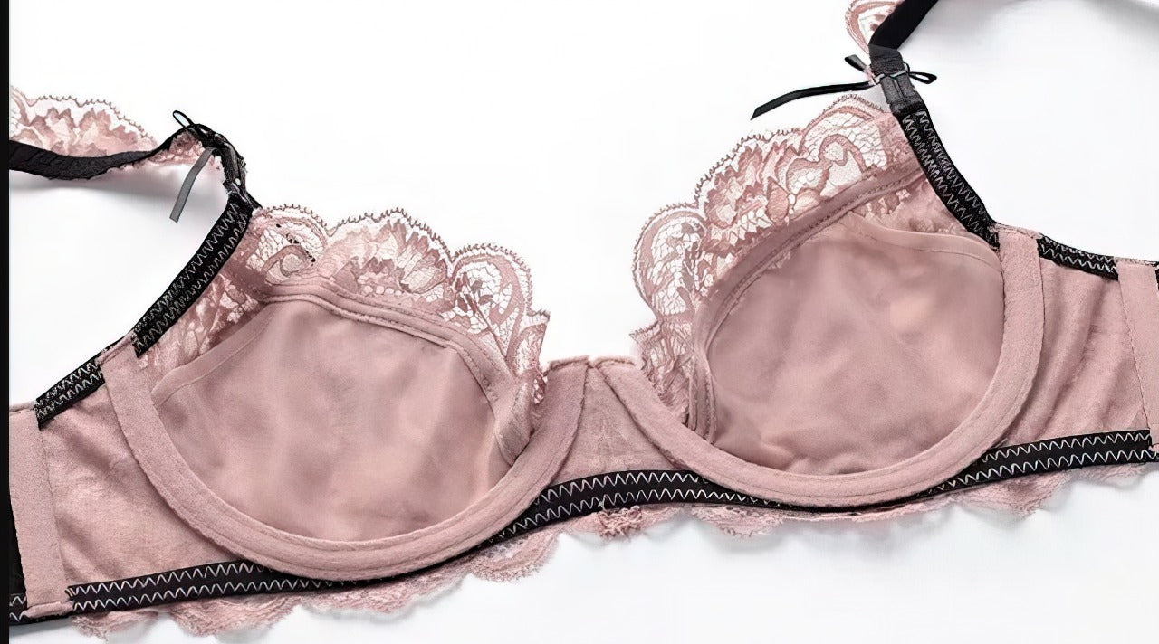 Women Sexy Net Bra Set
