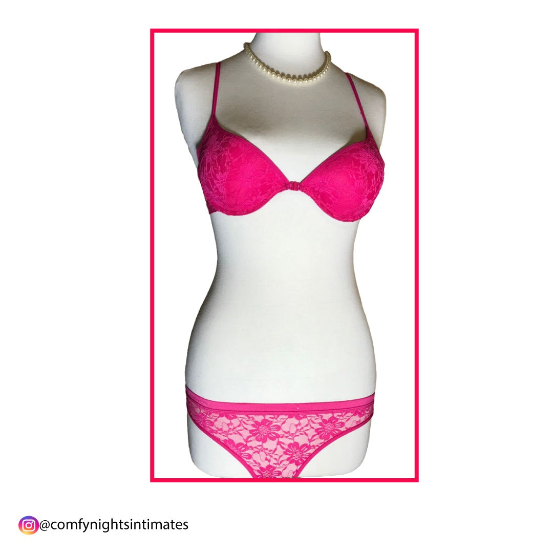 Hot & Sexy Pink Bra Set
