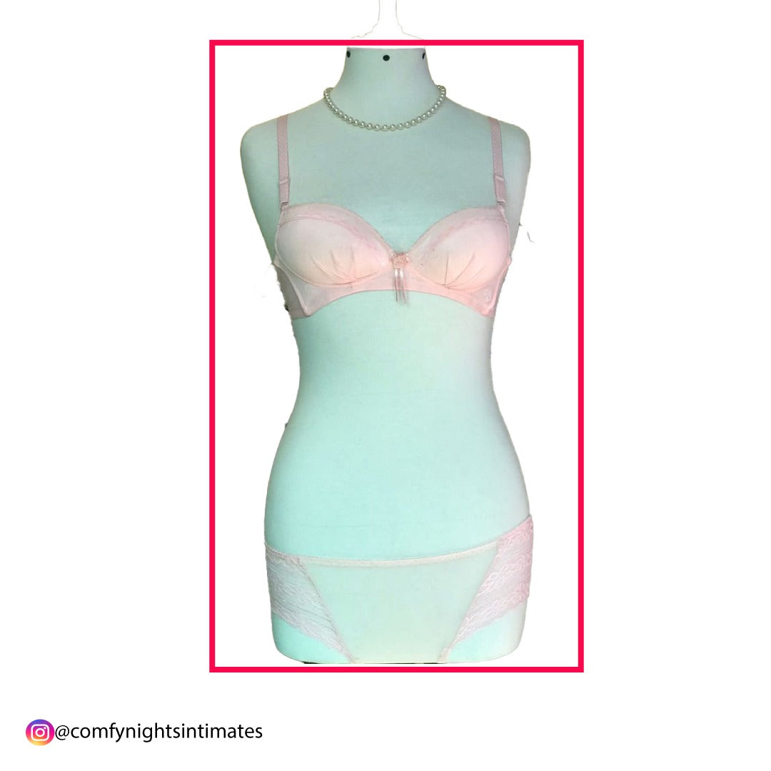 Non Wired Soft Single Padded Bra Set