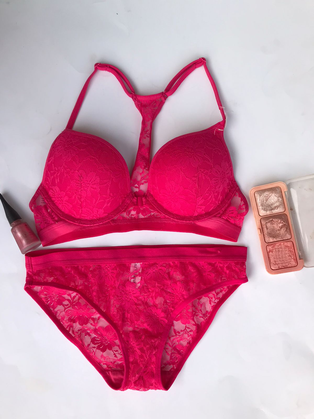 Hot & Sexy Pink Bra Set