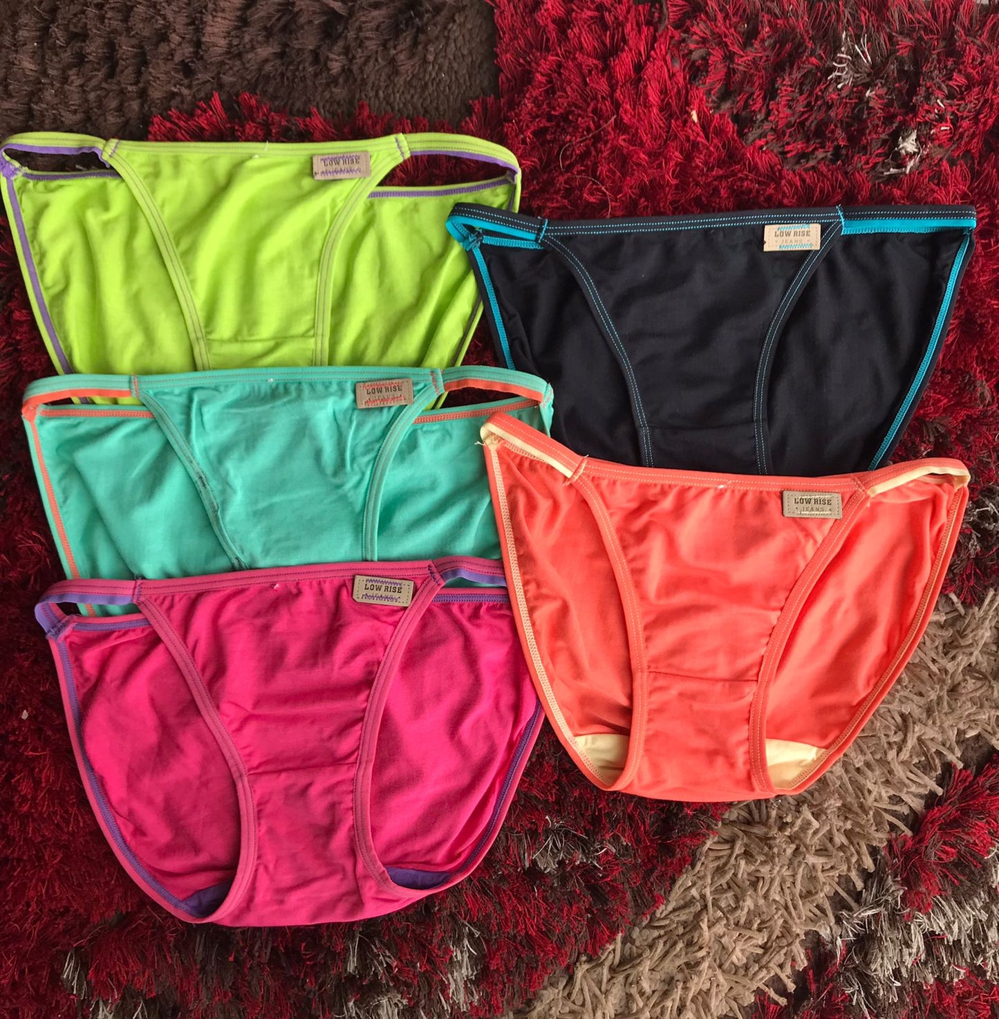 Pack of 5 Different Color Panties