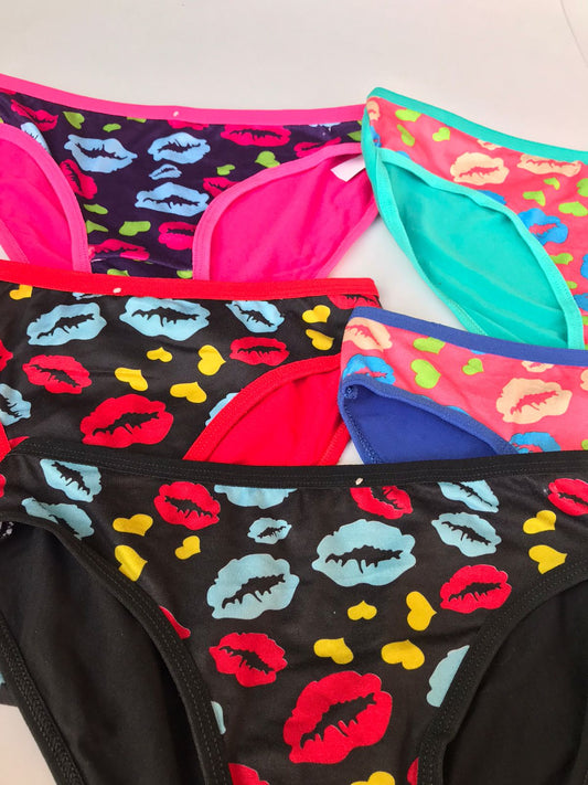 Pack of 5 Soft Cotton Colorful Panties